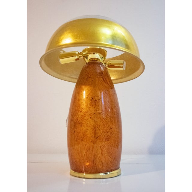 Premium Collection Table Lamp in Murano Glass by Mariana Iskra for Ribes the Art of Glass, 2008 This piece has an...