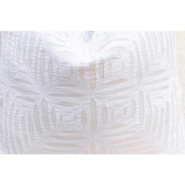 1990s Nomad's White Applique Pillow Cover For Sale - Image 5 of 7