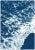 Paper 2020 "Deep Blue Sandy Shore" Contemporary Cyanotype on Watercolor Paper of White and Blue Seascape by Kind of Cyan - Set of 2 For Sale - Image 7 of 10