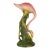 1950s 13" Tall MCM California Pottery Ceramic Long-Legged Flamingo Figurine For Sale