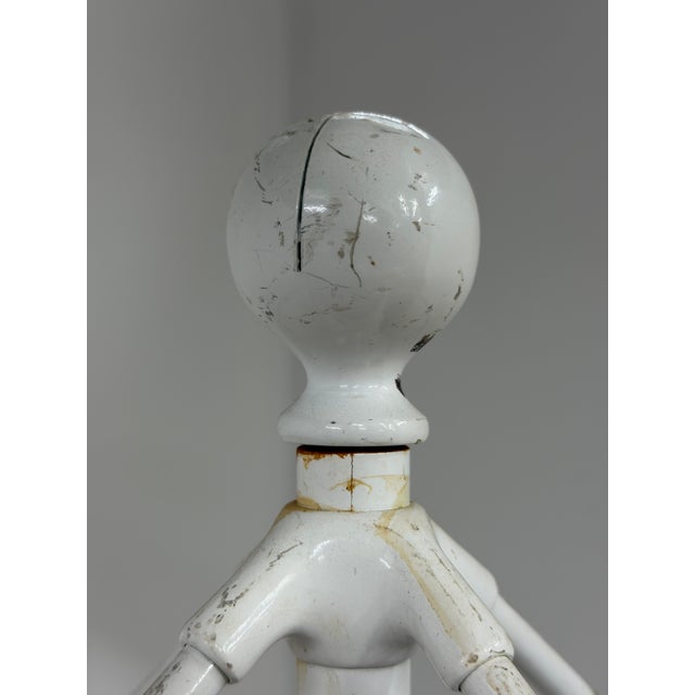 Norwich Nickle and Brass Industrial Revolving Clothing Rack, Norwich Ct For Sale - Image 16 of 17