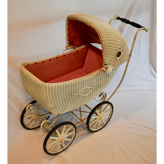 Vintage Cartoy Wicker Baby/Doll Carriage Chairish