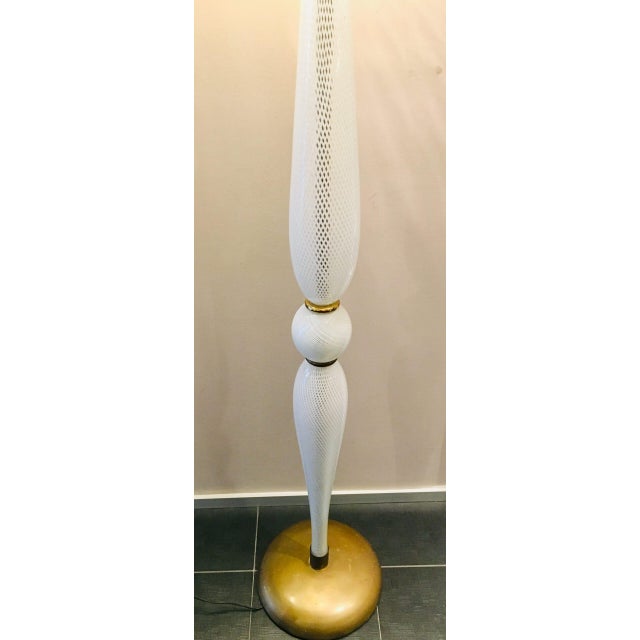 Venini lattice lamp from the 1940s This piece is designed in the style of the selected designer and/or manufacturer,...