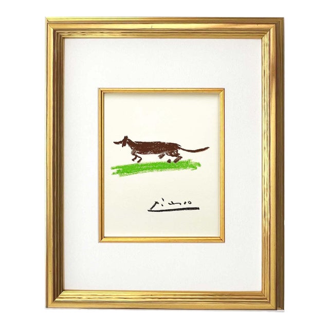 1960s Picasso Lithograph 51 the Dog of David Framed For Sale