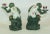 1970s Chinoiserie Monkey Figurine Resin Candle Holders Green and Pink a Pair For Sale - Image 5 of 12