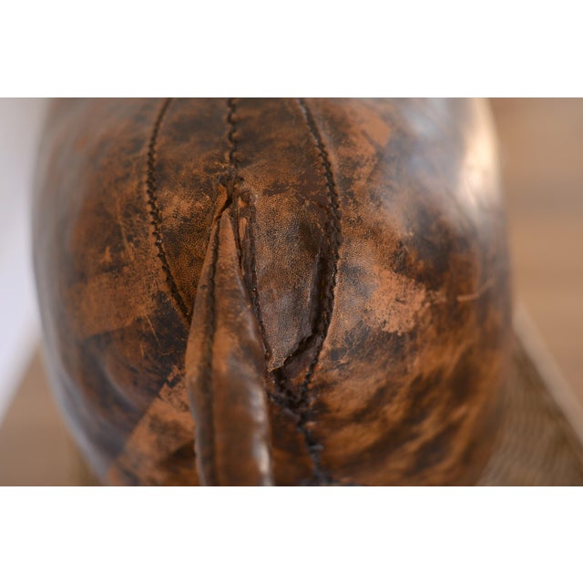 Vintage 1960s Dmitri Omersa Leather Hippo For Sale - Image 14 of 16