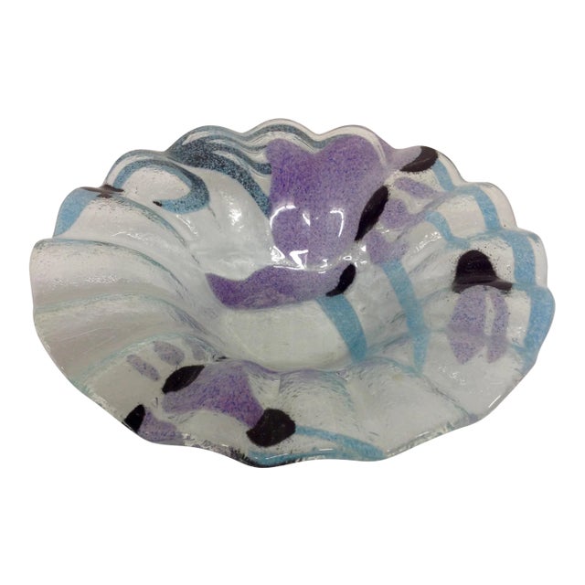 Higgins Fused Glass Bowl For Sale