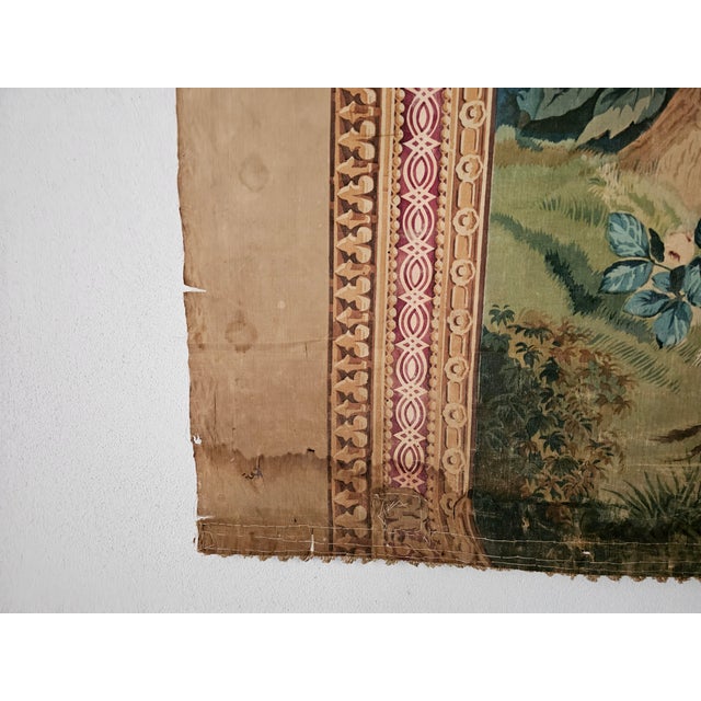 Decorative Window Panel in Fabric, 1890s For Sale - Image 7 of 15