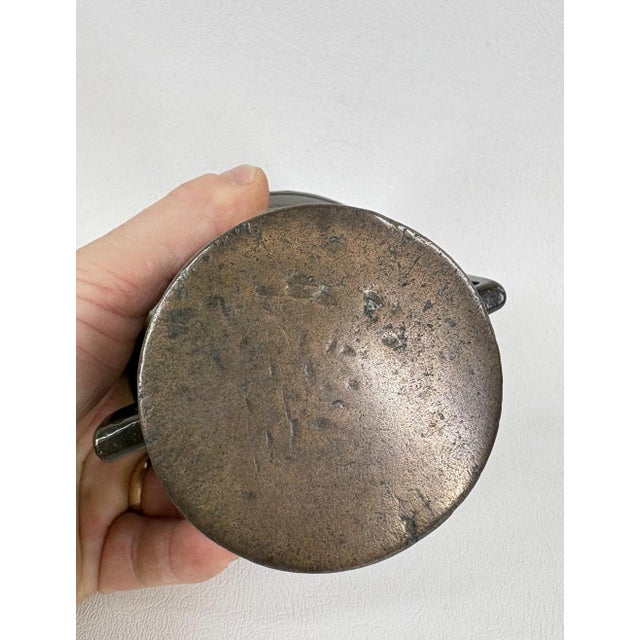 Antique European Bronze Apothecary Mortar – C. 18th/19th Century For Sale - Image 4 of 5