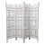 White Moorish Folding Screen For Sale
