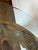 Mid-Century Modern Vintage Neoclassical / Gothic Revival Style Cast Metal & Glass Accent Table For Sale - Image 3 of 9