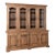 Large 20th Century French Bleached Oak Bookcase Display Cabinet For Sale