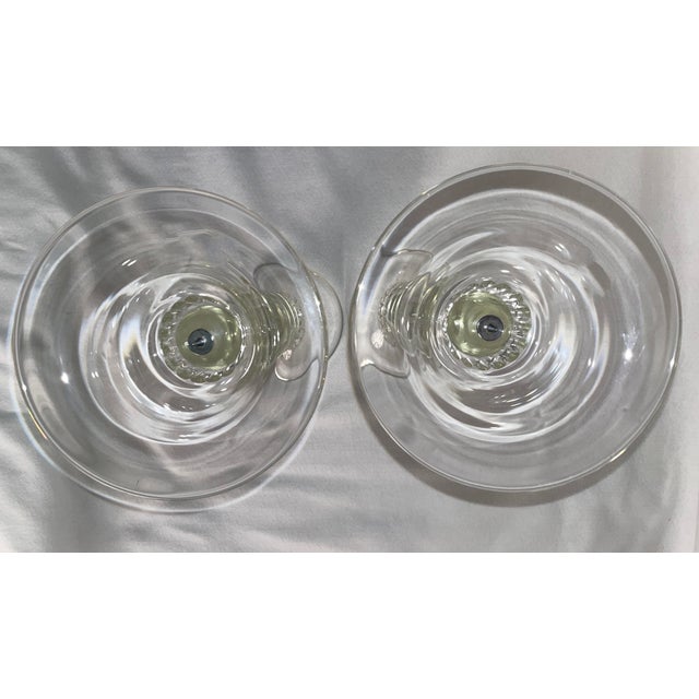 2000 - 2009 Torre Glass Candlesticks - Set of 2 For Sale - Image 5 of 5