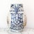 Beautiful large Chinese export porcelain deer handle vase.