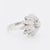1970s Vintage Flower Ring 18 carat gold and diamonds, Size 5.75 For Sale - Image 5 of 8