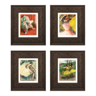 Edgar Degas Set of 4 Exquisite Danseuses Framed For Sale