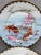 Antique set of hand painted Kutani dessert or salad plates, set of 9. Each has a different scene of Koi swimming under...