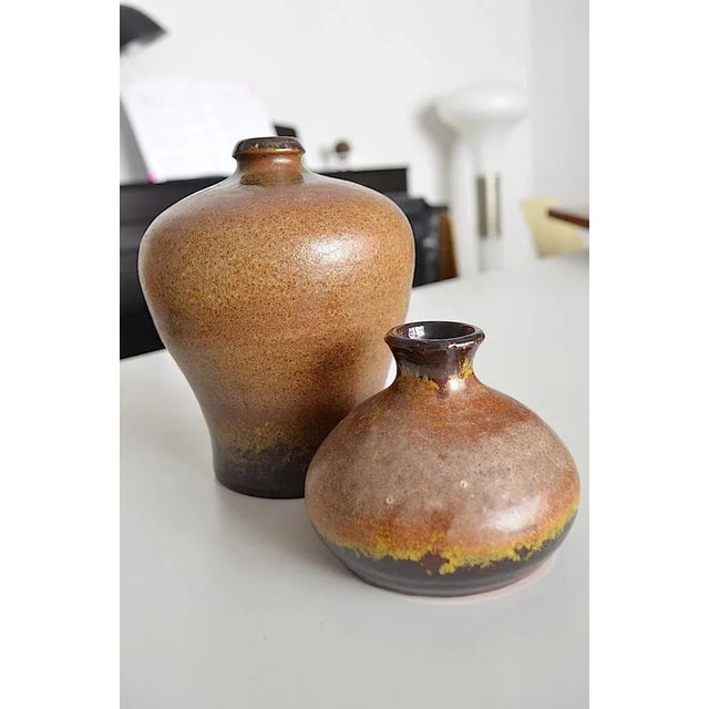 Ceramic Vase from Elke & Elmar Kubicek, 1960s, Set of 2 For Sale - Image 3 of 7