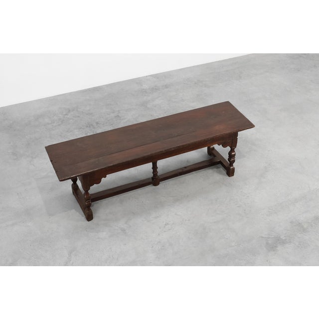 17th Century Flemish Oak Monastery Table, Belgium For Sale - Image 6 of 13