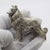 A finely sculpted vintage miniature depicting a Collie dog, handmade in Florence, Tuscany, Italy between the 1970s and...