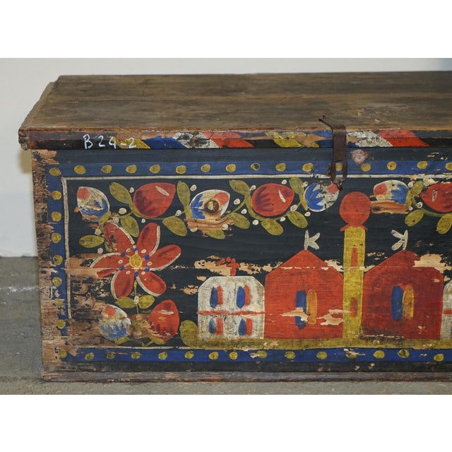 Romanian Blanket Chest, 1900s For Sale - Image 3 of 17