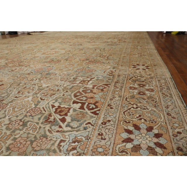 Early 20th Century Zabihi Collection Spectacular Large Scale Neutral Persian Oversize Bakhtiari Rug - 6'6" x 20' For Sale - Image 9 of 12