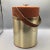 Brown Georges Briard Ice Bucket Egyptian Motif Insulated Brown Swede For Sale - Image 8 of 13