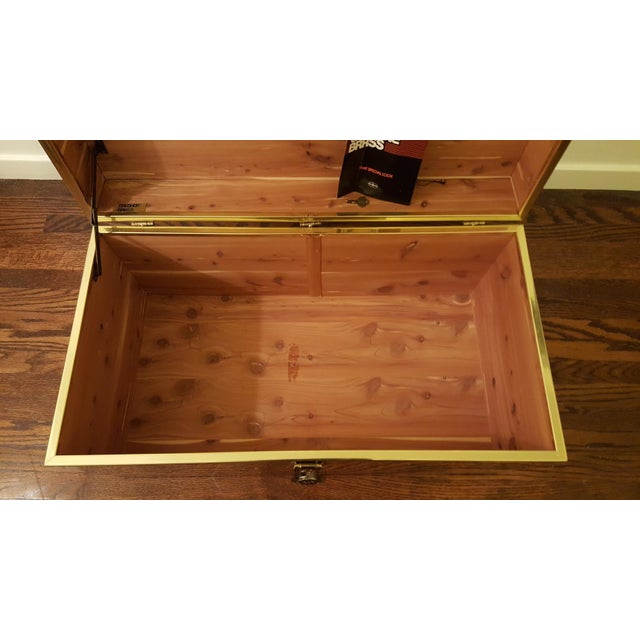 Dresher Cedar Lined Brass Chest Chairish