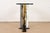 Chrome Kaizo Oto for Design Institute of America Postmodern Sculptural Steel and Brass Glass Top Console Table, 1980s For Sale - Image 8 of 10