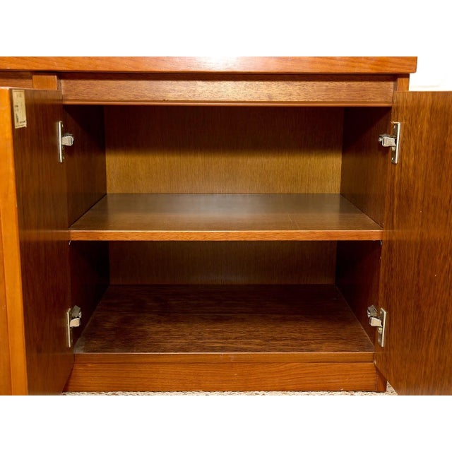 Vintage Mid Century Four Door Credenza For Sale - Image 11 of 12