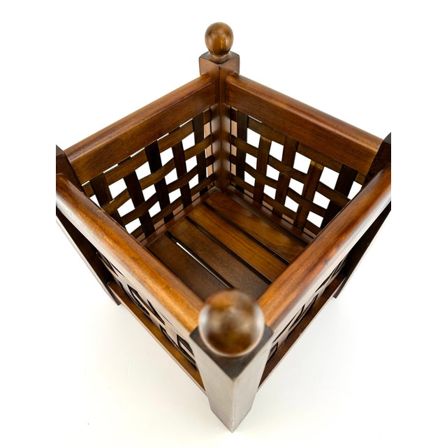 Vintage Mid Century Mission Style Planter Chairish