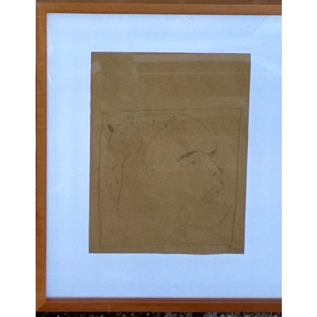 James Brown, Nuba 1981 Graphite Drawing on Brown Paper James Brown Galerie Bernd Kluser, 1981 For Sale - Image 13 of 17