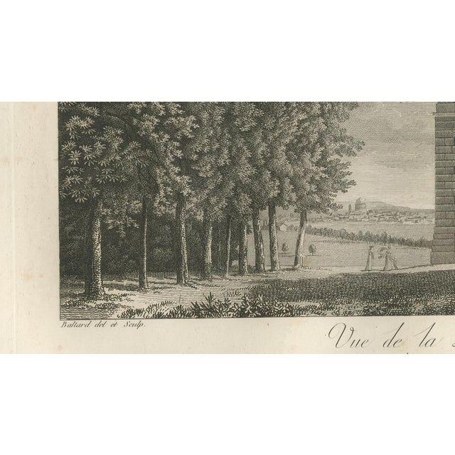 Black Louis-Pierre Baltard, View of the Lantern of Demosthenes at Saint-Cloud, Paris, 1803, Engraving For Sale - Image 8 of 9