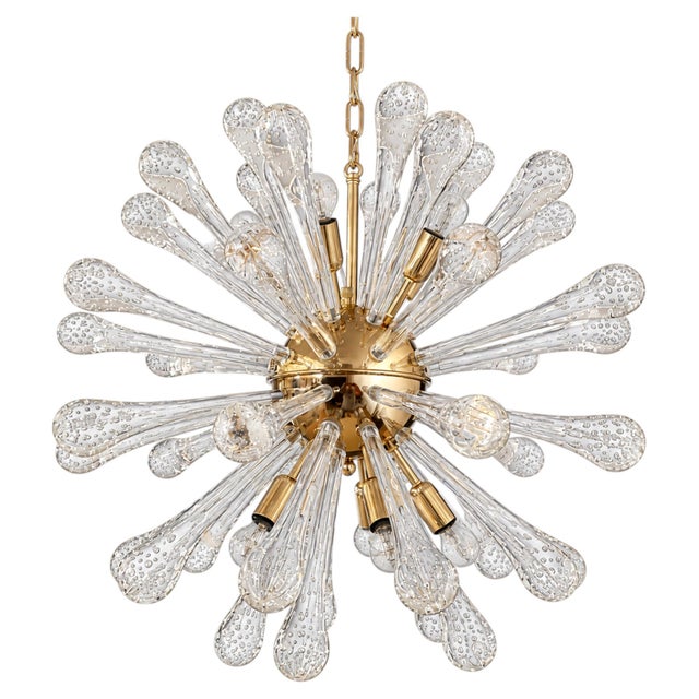 Sputnik Light with 50 Murano Glass Beads and a Golden Frame from Justfurnituress SRL For Sale - Image 10 of 10