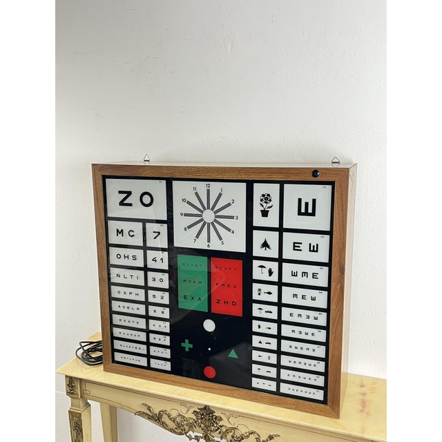 Mid-Century Italian Illuminated Optometric Table, 1960s For Sale - Image 11 of 11