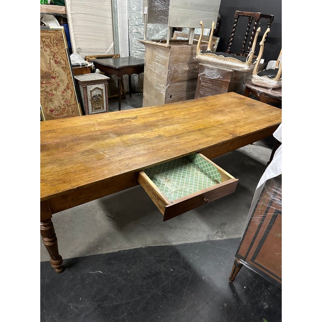 Early 20th Century Antique French Country Farm Dining Table Chairish