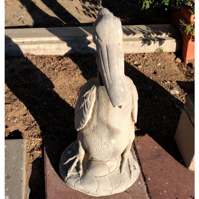 Life Sized Cement Pelican Fountain Spitter and Outdoor Garden Ornament Chairish