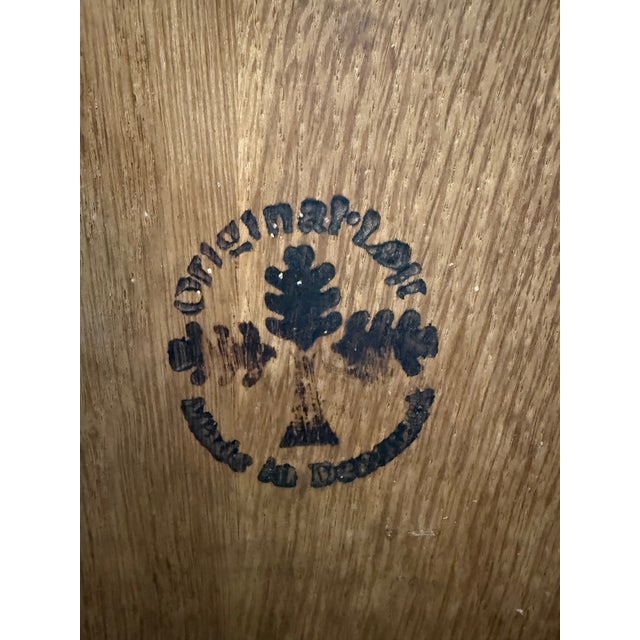 Mid-Century Modern VTG Ladderback Wood Chairs S/6 For Sale - Image 3 of 4