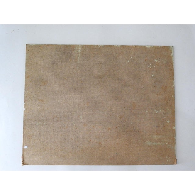 Mid 20th Century Impressionist Autumn River Landscape Painting For Sale - Image 4 of 4