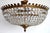 Antique French Brass and Crystal 4-Light Chandelier, 1940s For Sale - Image 10 of 10