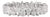 Certified 2.3 Carat Pear Cut Diamond Full Eternity Band Ring Size 4 in 18k White Gold For Sale