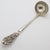 Vintage Italian Handmade Silver Mini Olive Ladle with Flower Handling, 1980s For Sale - Image 4 of 11