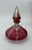 Red Bohemian Red Perfume Bottle With Gilt Accents For Sale - Image 8 of 12