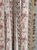 Early 20th Century Antique 1920s French Cotton Curtain Panel, Pink and Brown Stripe With Florals For Sale - Image 5 of 15