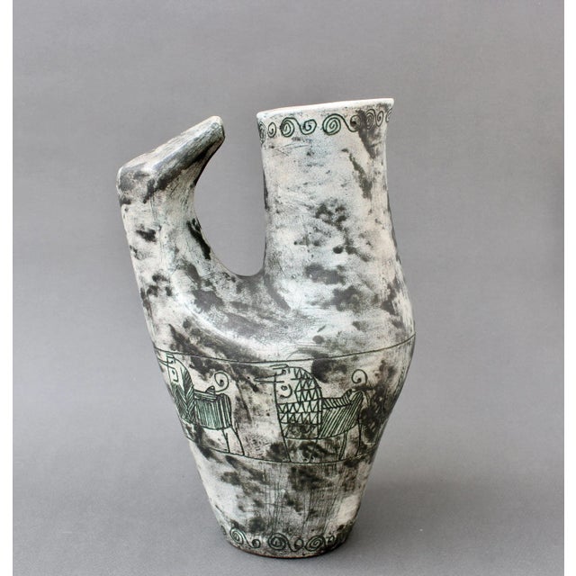 1950s French Ceramic Zoomorphic Pitcher by Jacques Blin, 1950s For Sale - Image 5 of 18