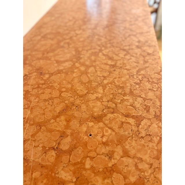 Antique French Commode in Burl Wood with Pink Marble and Gilt Bronze, 1890s For Sale - Image 5 of 16