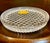 Metal Vintage West German Lead Crystal Coaster Set in Metal Rack For Sale - Image 7 of 15