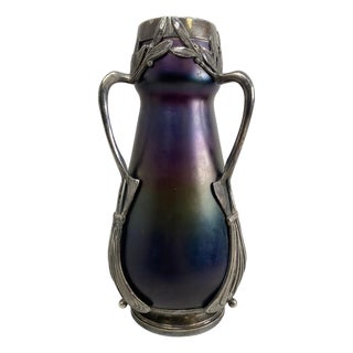 Art Nouveau Art Glass Vase attributed to Wilhelm Kralik Sohne, 1890s For Sale