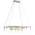 Cora 14-Light Modern Linear Chandelier For Sale