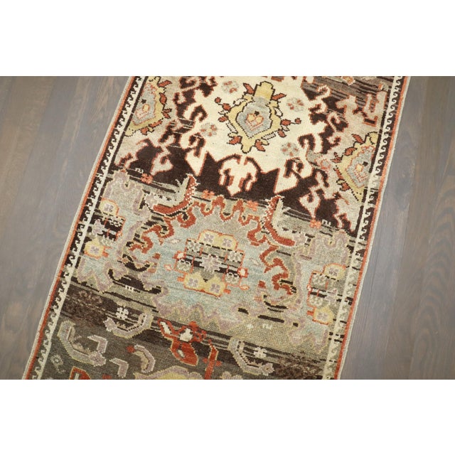 Early 20th Century Antique Zabihi Collection Narrow Persian Tribal Runner - 2'3" x 8'8" For Sale - Image 5 of 11